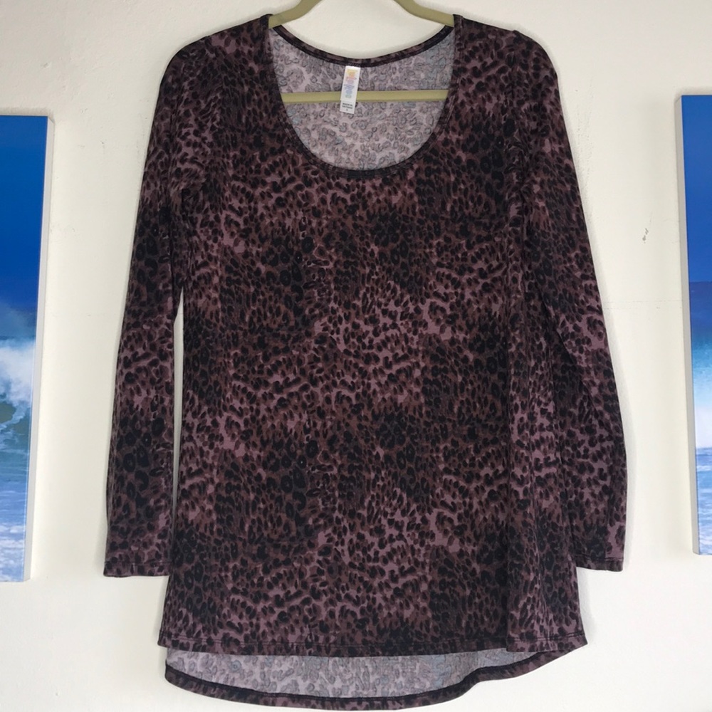 Maroon animal print LLR Lynnea